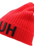 Wełniana czapka HUGO czerwony