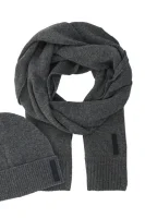 Wool scarf + cap Kelins BOSS ORANGE charcoal
