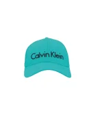 Bejsbolówka Calvin Klein turkusowy