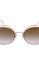 Okulary przeciwsłoneczne Fendi różowe złoto