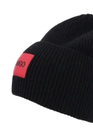 Wełniana czapka Xaff 3 HUGO czarny
