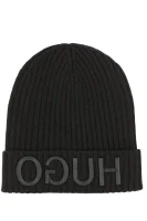 Wełniana czapka X 537 HUGO czarny