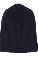 Wool cap Lacoste navy blue