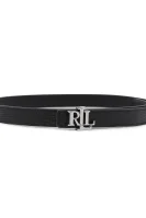 Leather reversible belt LAUREN RALPH LAUREN black