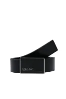 Skórzany pasek Calvin Klein czarny