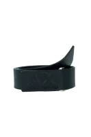 Leather belt Armani Exchange black