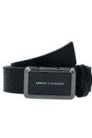 Leather belt Armani Exchange black