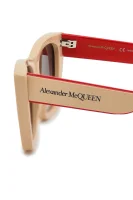Okulary przeciwsłoneczne Alexander McQueen pudrowy róż