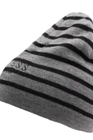 Dwustronna wełniana czapka GUESS gray