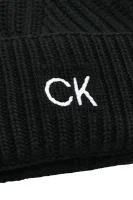 Czapka ELEVATED | z dodatkiem wełny i kaszmiru Calvin Klein czarny