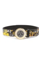 Leather belt COUTURE Versace Jeans Couture black