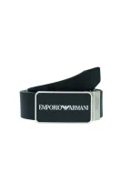 Leather reversible belt Emporio Armani black
