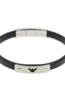 Leather bracelet Emporio Armani black