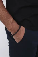 Leather bracelet Blaine BOSS BLACK black