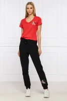 T-shirt MONOGRAM | Regular Fit CALVIN KLEIN JEANS czerwony