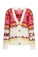 Cardigan | Loose fit | with addition of wool Tommy Jeans pink