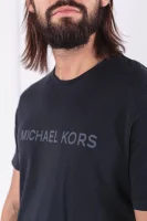 T-shirt CITIES GRAPHIC TEE | Slim Fit Michael Kors granatowy