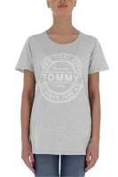 T-shirt stamp logo | Regular Fit Tommy Jeans szary