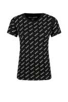 T-shirt diagonal logo | Regular Fit DKNY Sport czarny