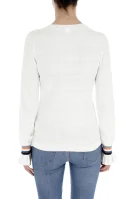 Sweater Waketta | Slim Fit | z dodatkiem jedwabiu BOSS ORANGE cream
