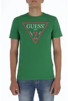 T-shirt LOGO ORIGINAL | Slim Fit GUESS zielony