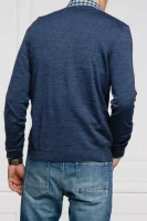 Wełniany sweter Melba P | Slim Fit BOSS BLACK niebieski