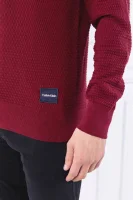 Sweter | Regular Fit Calvin Klein bordowy