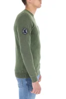Sweatshirt garment dye L.A. badged | Regular Fit Superdry green
