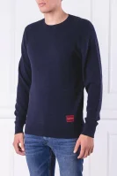 Sweter | Regular Fit Calvin Klein granatowy