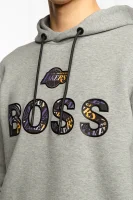 Sweatshirt Bounce2_2 BOSS x NBA | Classic fit BOSS ORANGE gray
