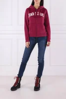 Sweatshirt TJW LOGO ZIP HOODIE | Regular Fit Tommy Jeans claret