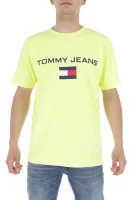 T-shirt 90s LOGO | Regular Fit Tommy Jeans żółty