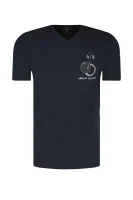 футболка | regular fit Armani Exchange темно-синій