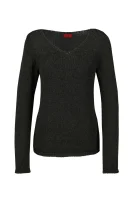 Sweter Singillo | Regular Fit HUGO oliwkowy