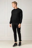 Sweter | Regular Fit | z dodatkiem wełny Armani Exchange czarny