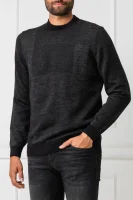 Wełniany sweter Bilivio | Regular Fit BOSS BLACK czarny