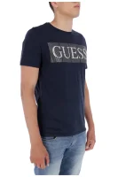 T-shirt FOIL BAND | Slim Fit GUESS granatowy