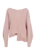 Wool sweater | Loose fit | with addition of cashmere Pinko powder pink