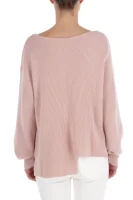 Wełniany sweter Calendula | Loose fit | z dodatkiem kaszmiru Pinko pudrowy róż