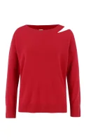 Sweter Calanthe | Regular Fit | z dodatkiem kaszmiru Pinko czerwony
