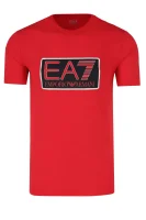 T-shirt | Regular Fit EA7 czerwony