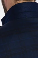 Wełniany garnitur Huge6/Genius5 | Slim Fit BOSS BLACK granatowy