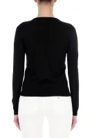 Sweter | Slim Fit | z dodatkiem wełny Emporio Armani czarny