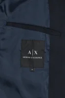Marynarka | Regular Fit Armani Exchange granatowy