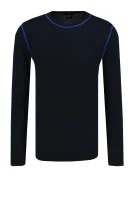 Sweter Toscano | Slim Fit BOSS BLACK granatowy