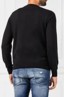 Wełniana bluza | Comfort fit EA7 czarny