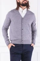 Wool cardigan FF GG MERINO CARDI | Regular Fit Hackett London gray
