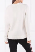 Wełniany sweter | Regular Fit CALVIN KLEIN JEANS kremowy