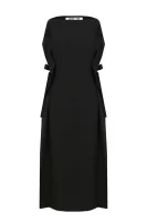 Jedwabna sukienka McQ Alexander McQueen czarny