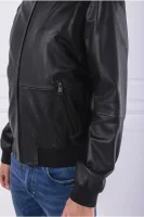 Skórzana kurtka Minop | Regular Fit BOSS BLACK czarny